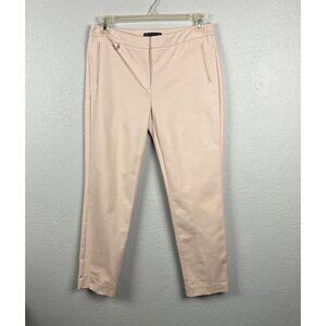 Adrianna Papell Women's Pale Pink Flat Front Dress Pants Size 10